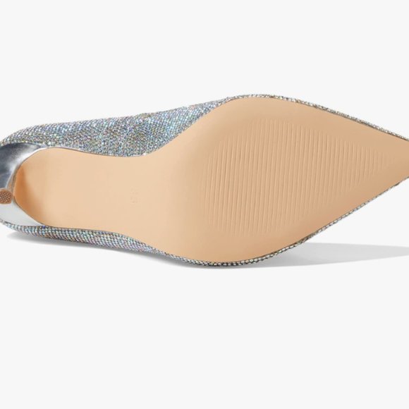 Steve Madden 'ALTISHA' *BLING* Rhinestone & Silver 4-1/4" Heels, Size 8.5 - Picture 9 of 16